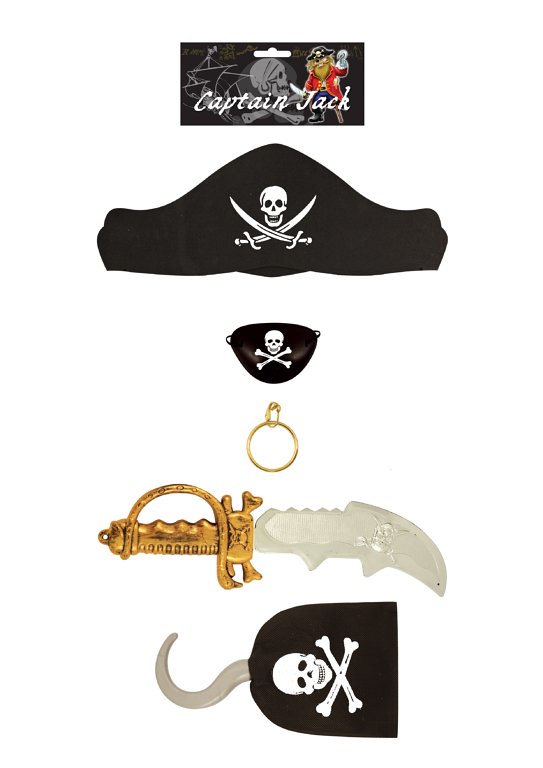 CHILDREN'S 5PC PIRATE FANCY DRESS ACCESSORIES SET