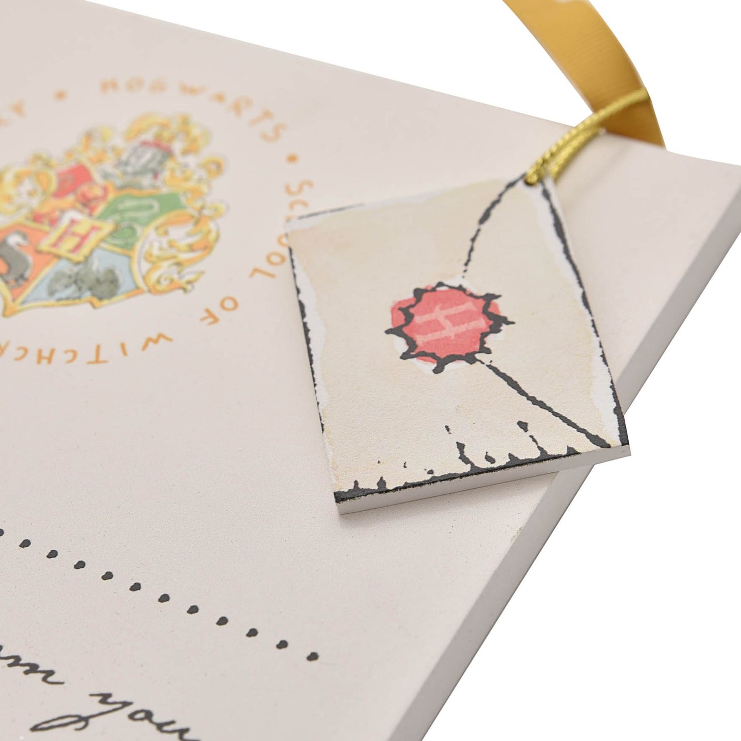 HARRY POTTER CHARMS PLAQUE - HOGWARTS LETTER