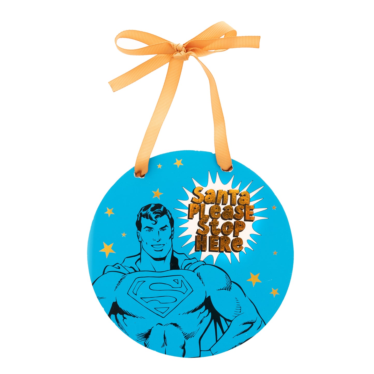 DC COMIC CHRISTMAS PLAQUE - SUPERMAN