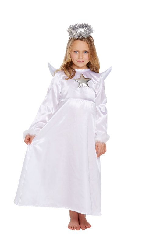 CHILDREN'S ANGEL WITH FUR COSTUME