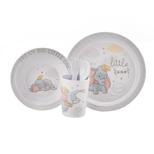 MAGICAL BEGINNINGS 5 PIECE MELAMINE CROCKERY SET - DUMBO