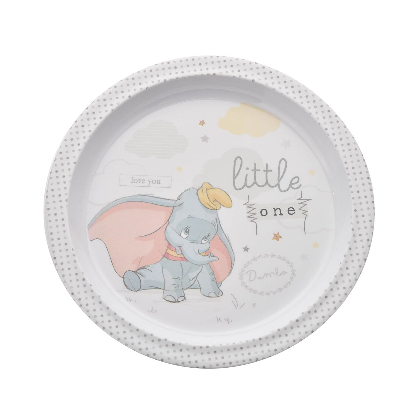 MAGICAL BEGINNINGS 5 PIECE MELAMINE CROCKERY SET - DUMBO