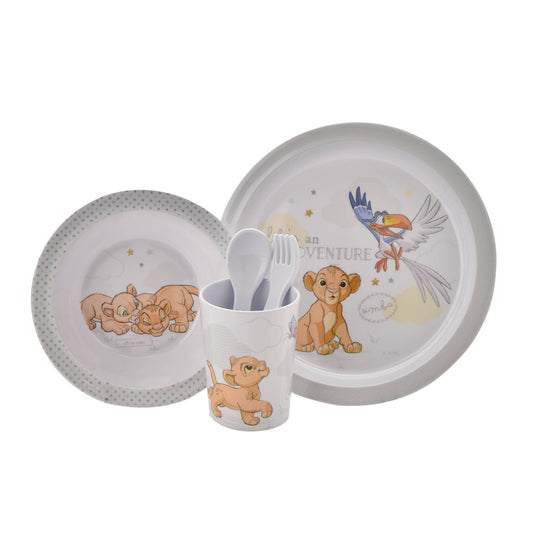 MAGICAL BEGINNINGS 5 PIECE MELAMINE CROCKERY SET - SIMBA