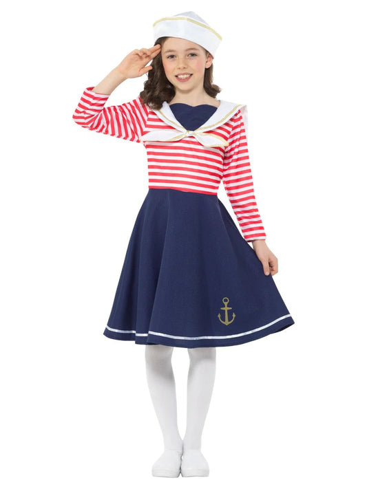 SAILOR GIRLS COSTUME ON HANGER