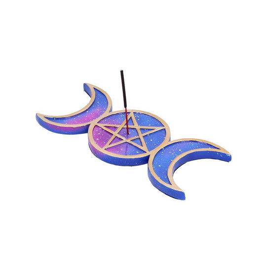 TRIPLE MOON INCENSE BURNER (SET OF 4) 21.5CM