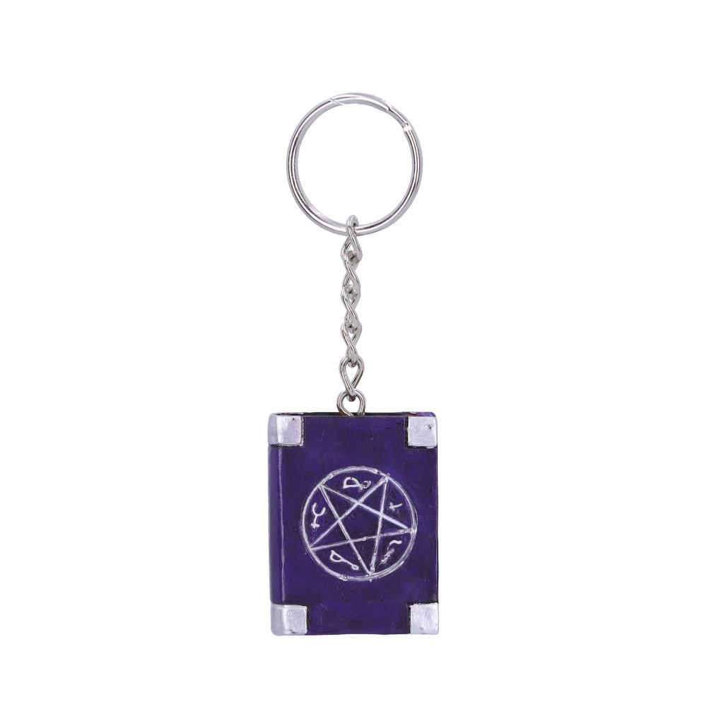BOOK OF SPELLS KEYRING 4.5CM (PACK OF 12)