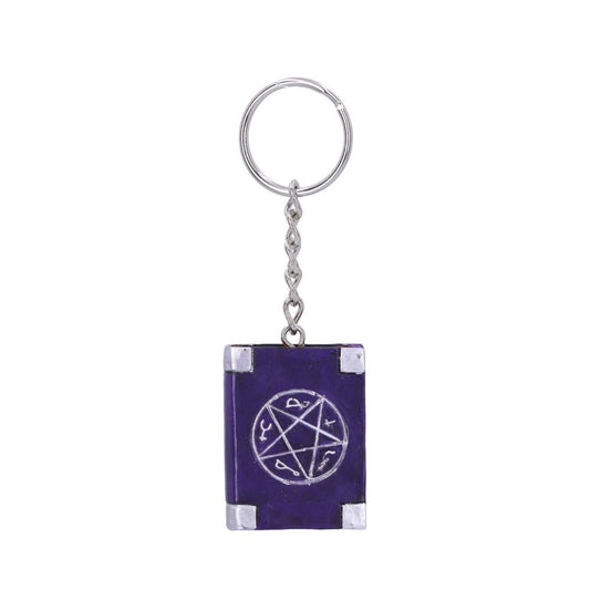 BOOK OF SPELLS KEYRING 4.5CM (PACK OF 12)