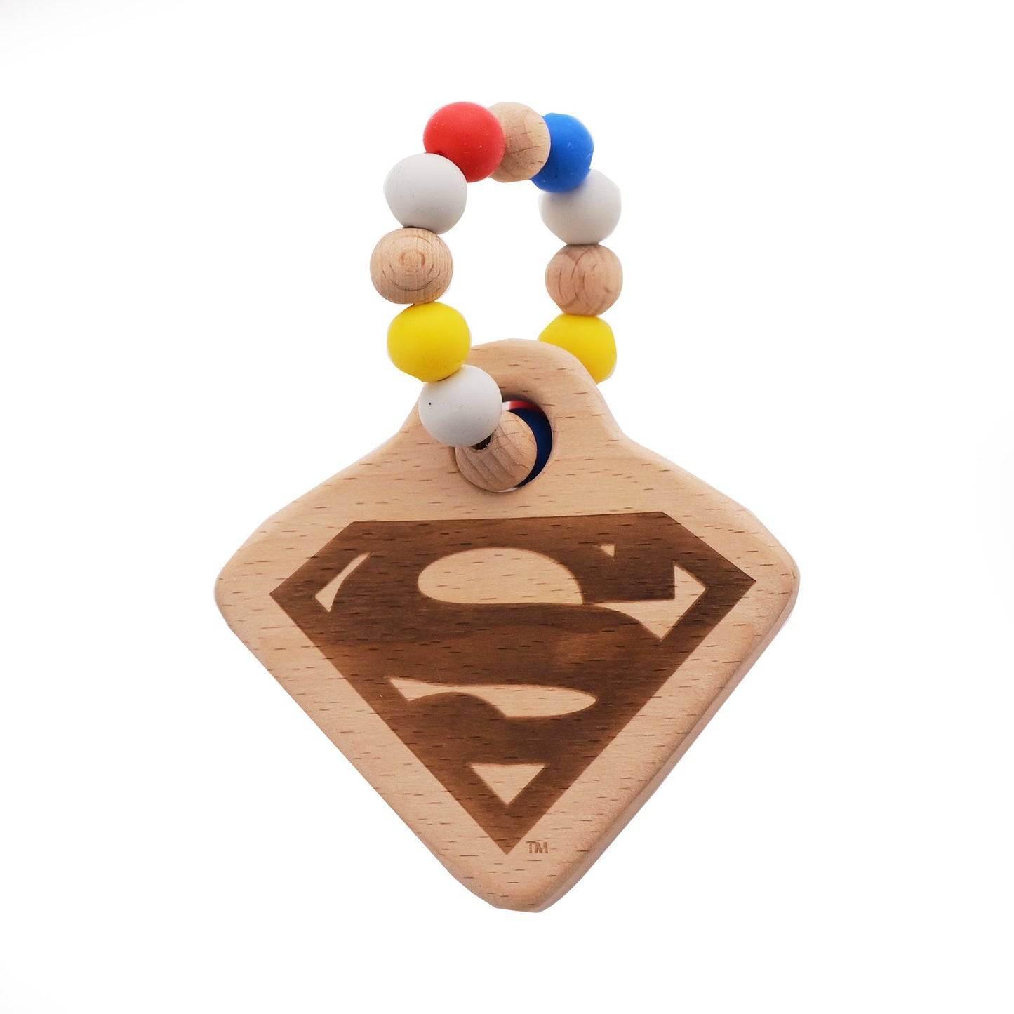 SUPERMAN WOODEN TEETHER