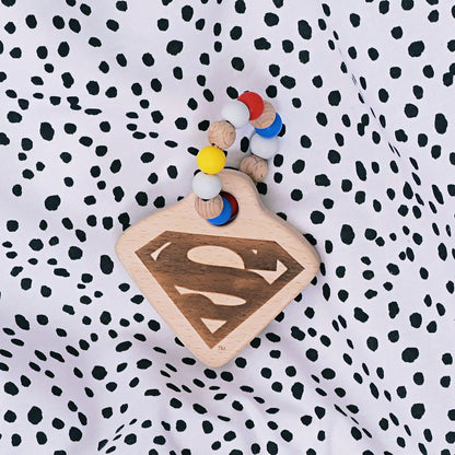 SUPERMAN WOODEN TEETHER