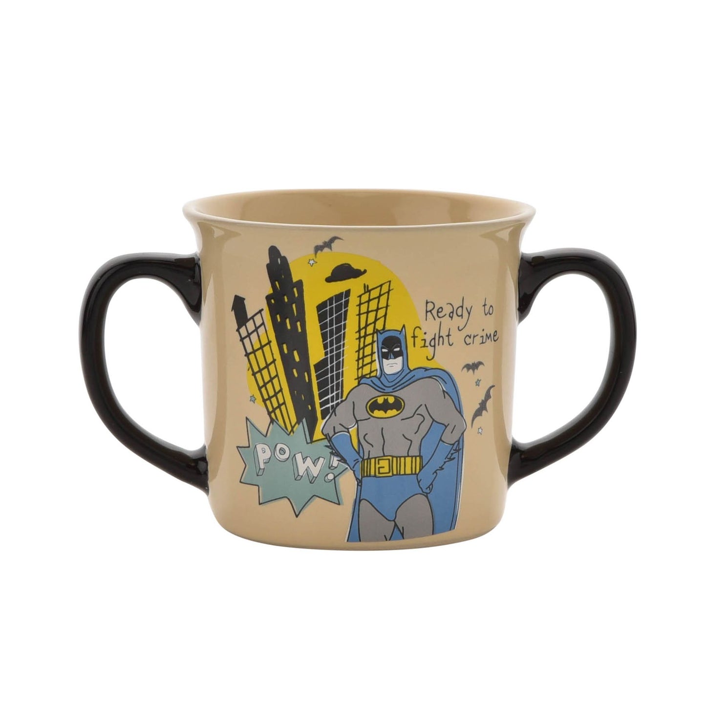 WARNER BROS BATMAN DOUBLE HANDED CHINA MUG