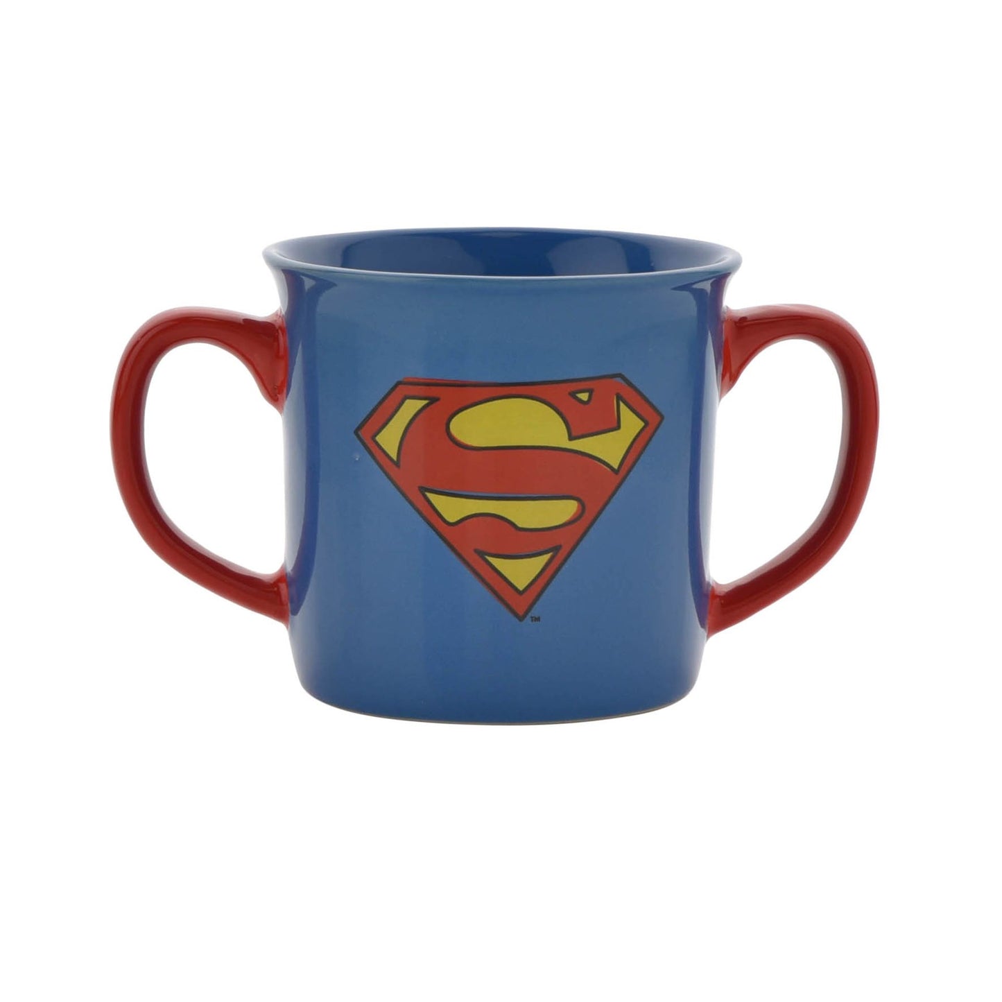 WARNER BROS SUPERMAN DOUBLE HANDED CHINA MUG