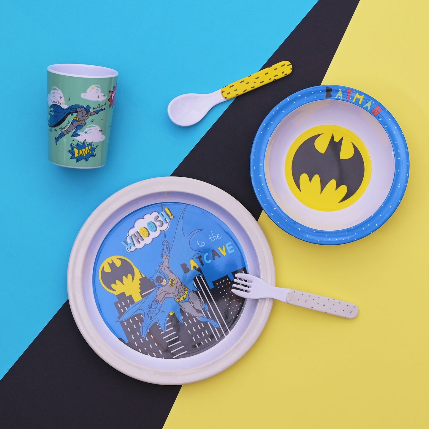 WARNER BROS BATMAN MELAMIME DINNER SET
