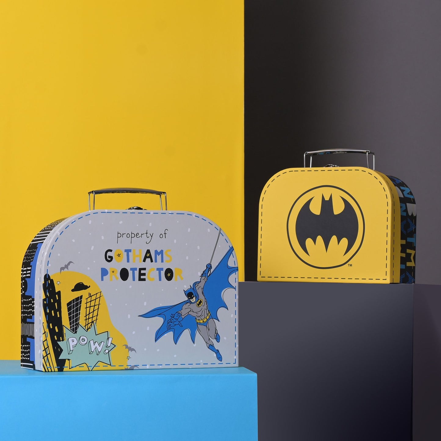 BATMAN SET OF 2 SUITCASE STORAGE BOXES