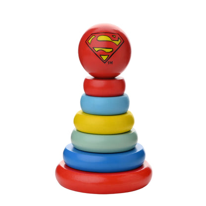 WARNER BROS SUPERMAN WOODEN STACKING TOY