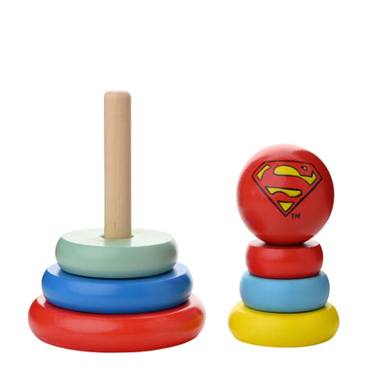 WARNER BROS SUPERMAN WOODEN STACKING TOY