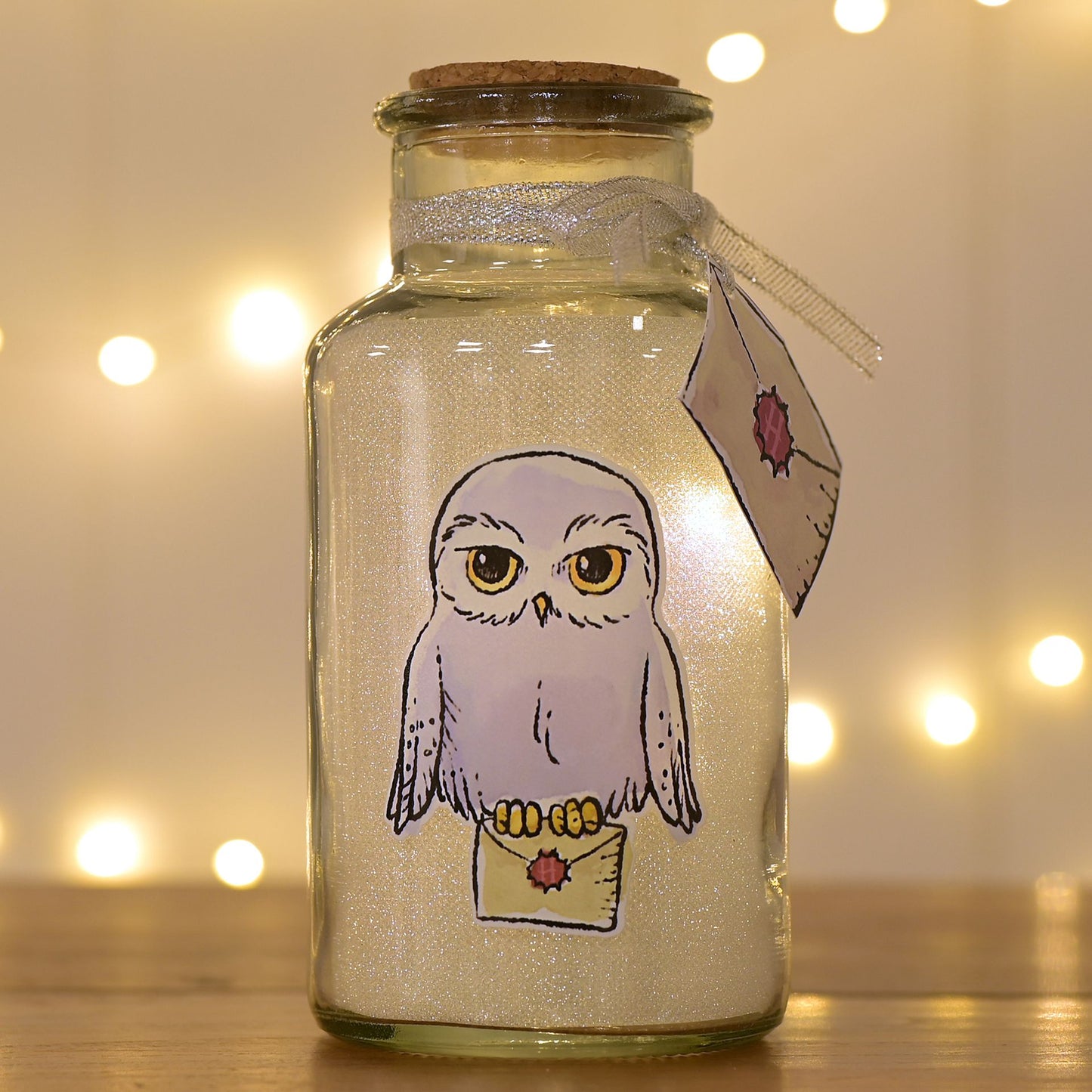 HARRY POTTER CHARMS LIGHT UP JAR - HEDWIG