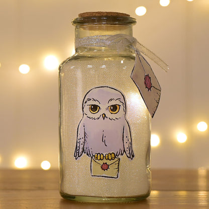 HARRY POTTER CHARMS LIGHT UP JAR - HEDWIG