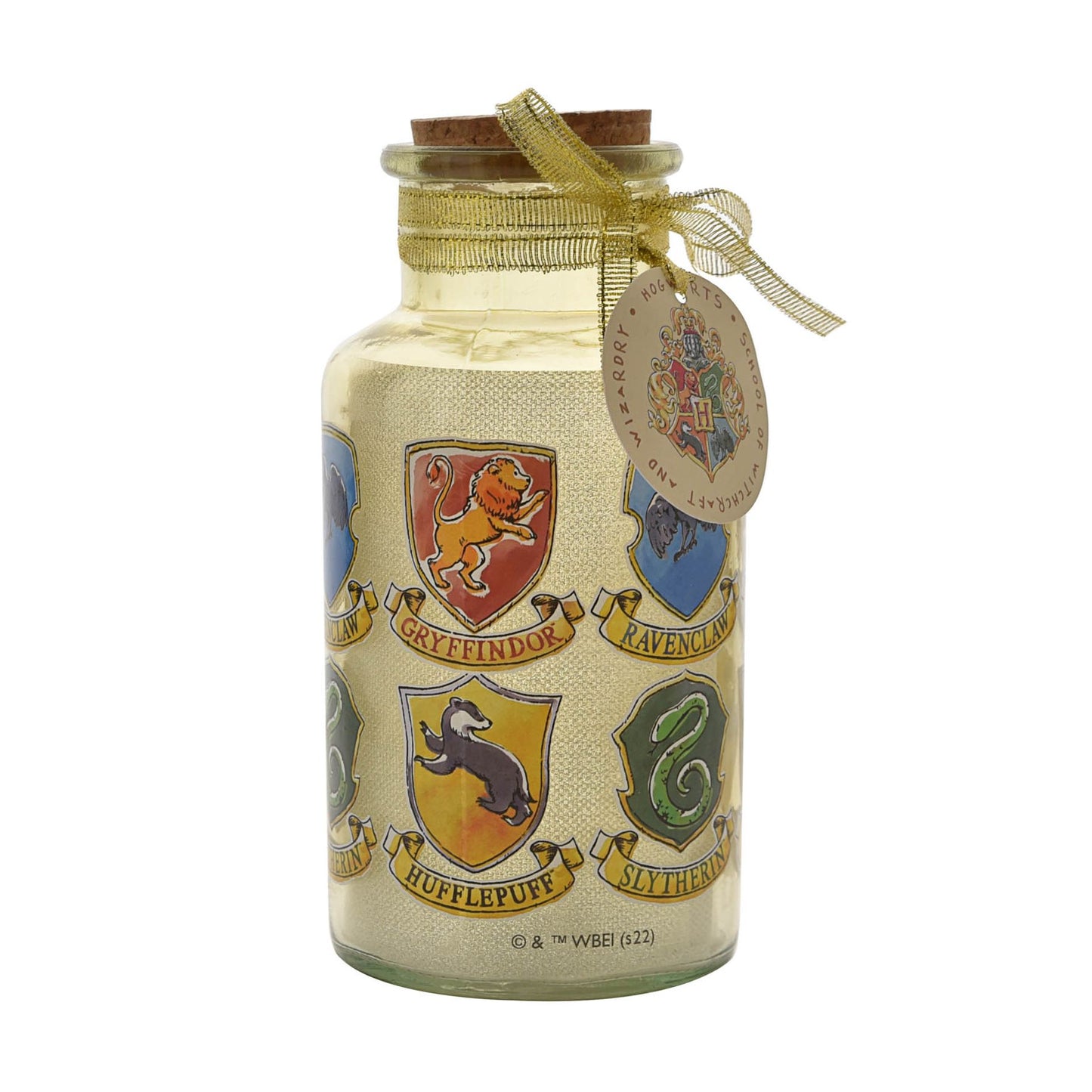 HARRY POTTER CHARMS LIGHT UP JAR - HOUSE CRESTS