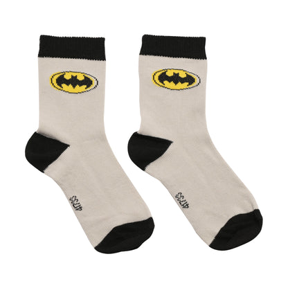 WARNER BROS LITTLE HEROES 3PK BATMAN SOCKS - 24-36 MONTHS