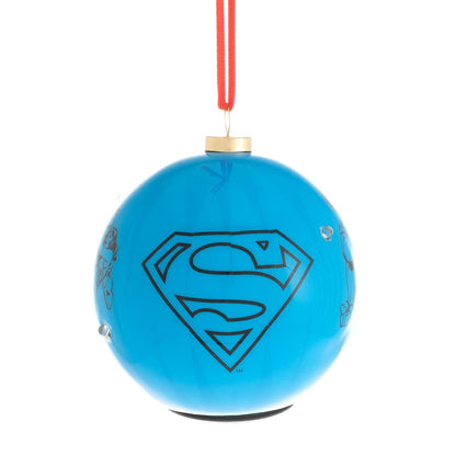 DC COMIC LIGHT UP BAUBLE - SUPERMAN