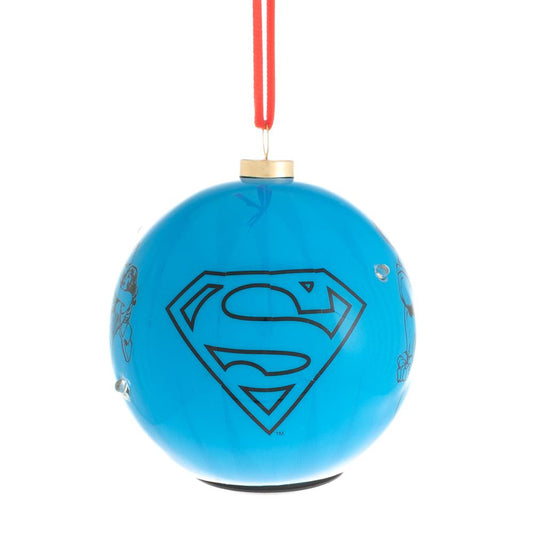 DC COMIC LIGHT UP BAUBLE - SUPERMAN