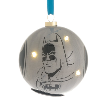 DC COMIC LIGHT UP BAUBLE - BATMAN