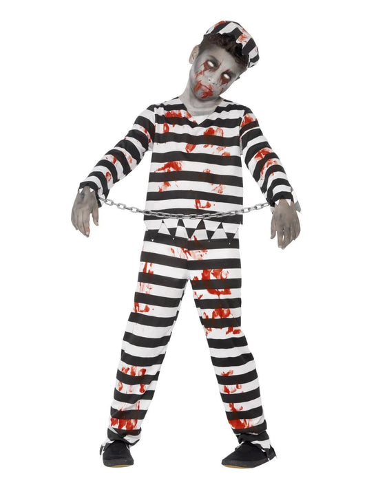 ZOMBIE CONVICT CHILD BOYS COSTUME